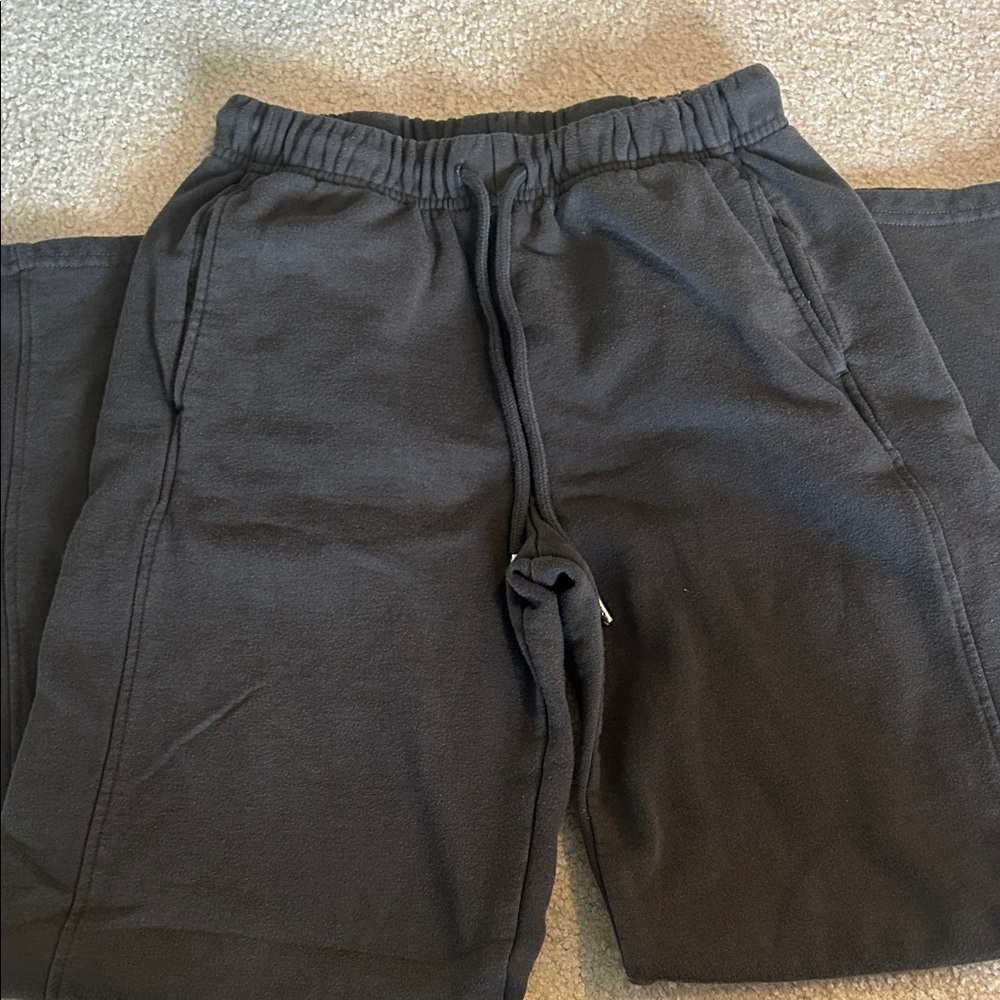 Garage Charcoal Wide Leg Sweats